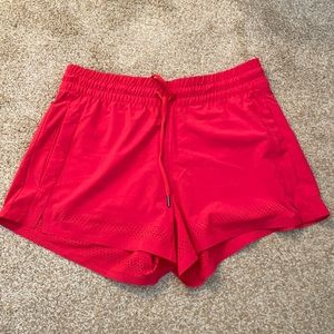 Lightweight Red Athleta Shorts